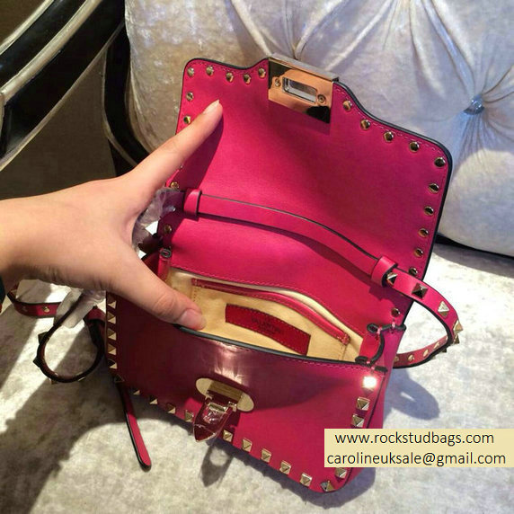 Valentino Fushcia mini Rockstud Crossbody Bag