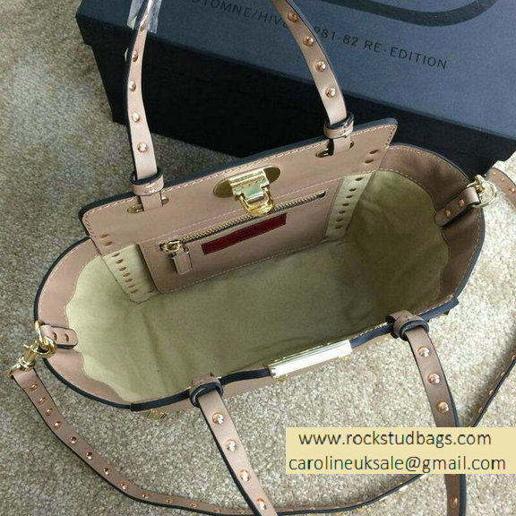 Valentino Rockstud Mini Tote in Camel 2015