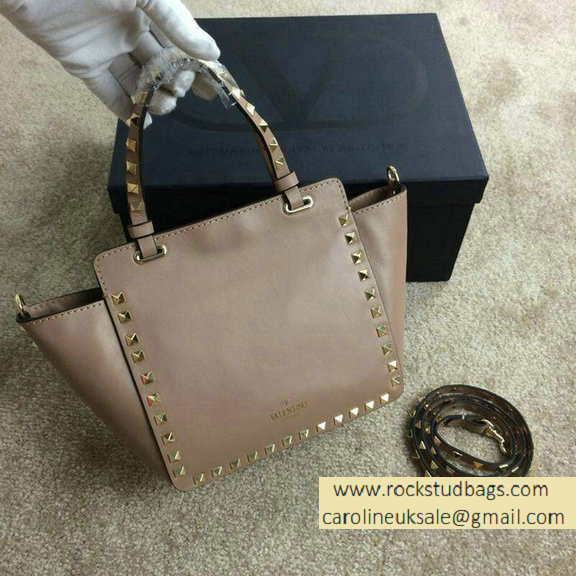 Valentino Rockstud Mini Tote in Camel 2015