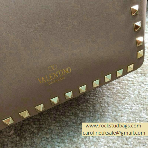 Valentino Rockstud Mini Tote in Camel 2015