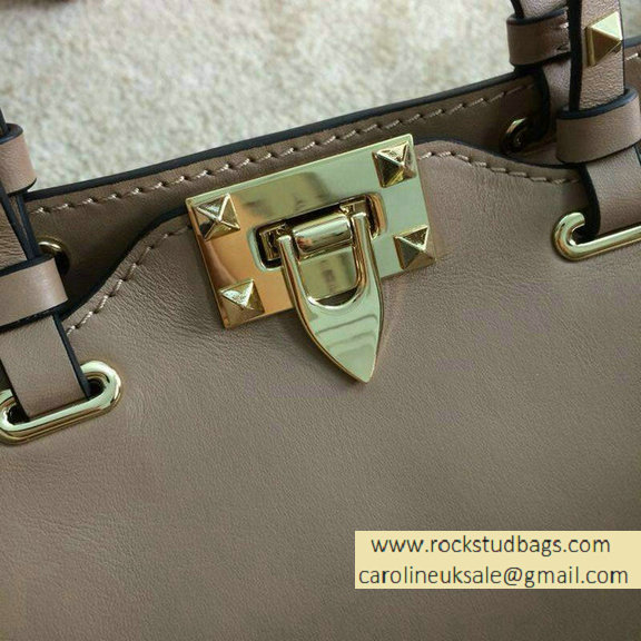 Valentino Rockstud Mini Tote in Camel 2015