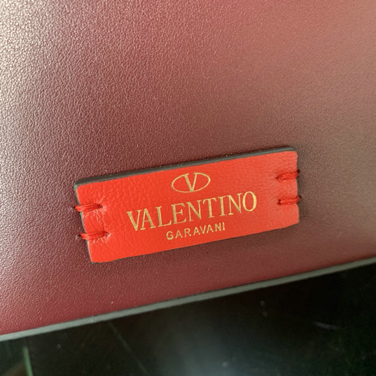 2022 Valentino VLogo Walk Calfskin Bucket Bag in Rubin [2054B] - $269. ...