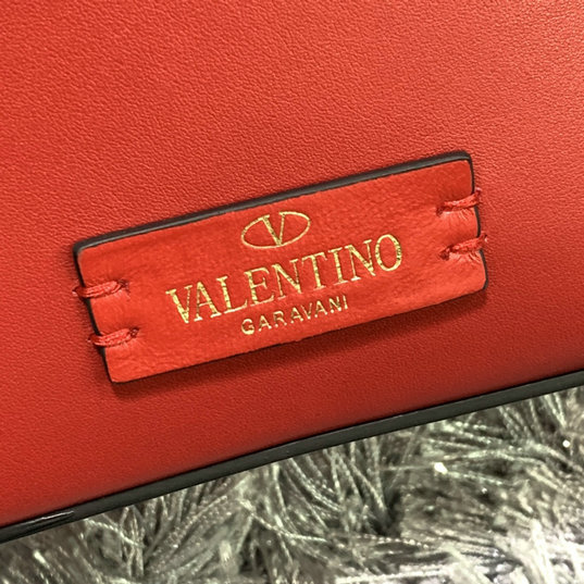 2022 Valentino VLogo Walk Calfskin Bucket Bag in Red [2054C] - $269.19 ...