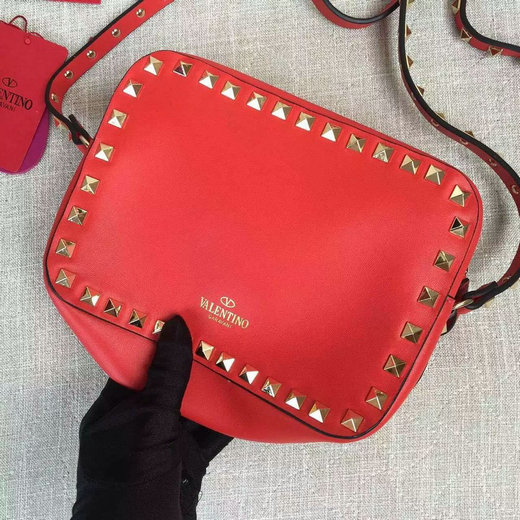 valentino rockstud camera bag red