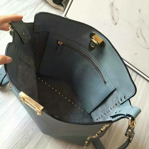2016 Fall/Winter Valentino Rockstud Leather Hobo Bag Sale with Free ...