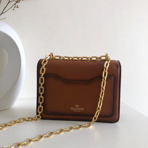 2019 Valentino Small Uptown Shoulder Bag in Burnished Calf Leather ...