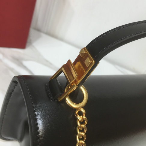2019 Valentino Small VSLING Shoulder Bag in Black Leather [0005A ...