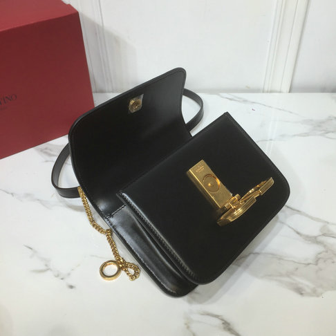 2019 Valentino Small VSLING Shoulder Bag in Black Leather [0005B ...