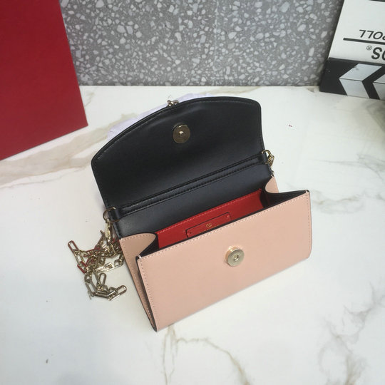 2020 Valentino Small Vcase Chain Bag in Pink Leather [1930S04] - $193. ...