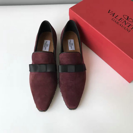 2017 S/S Valentino Garavani Soul Rockstud Slipper in Burgundy Velvet ...